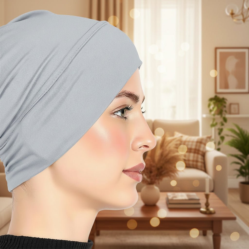 Elegante Damen Mütze aus Hochwertiger Milchseide - Stretch-Turban für Komfort und Stil 3