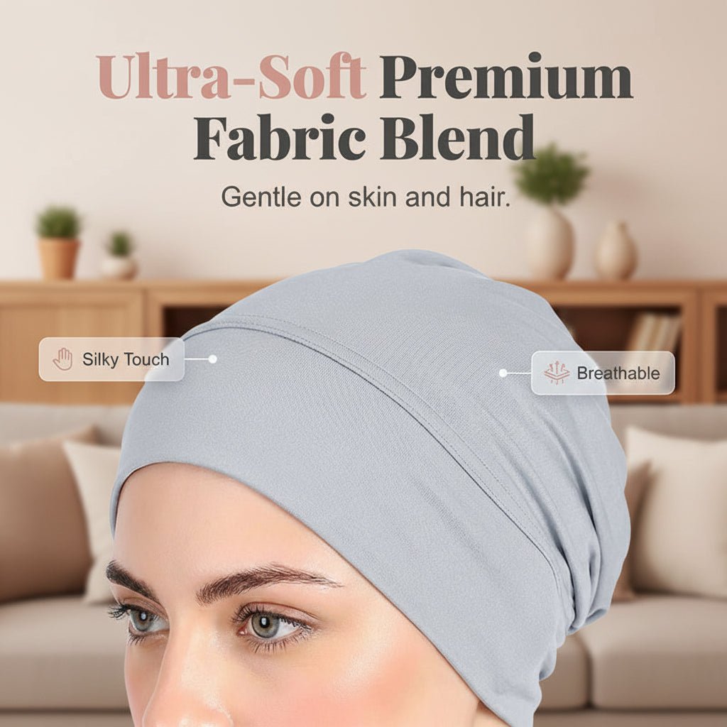 Elegante Damen Mütze aus Hochwertiger Milchseide - Stretch-Turban für Komfort und Stil 4