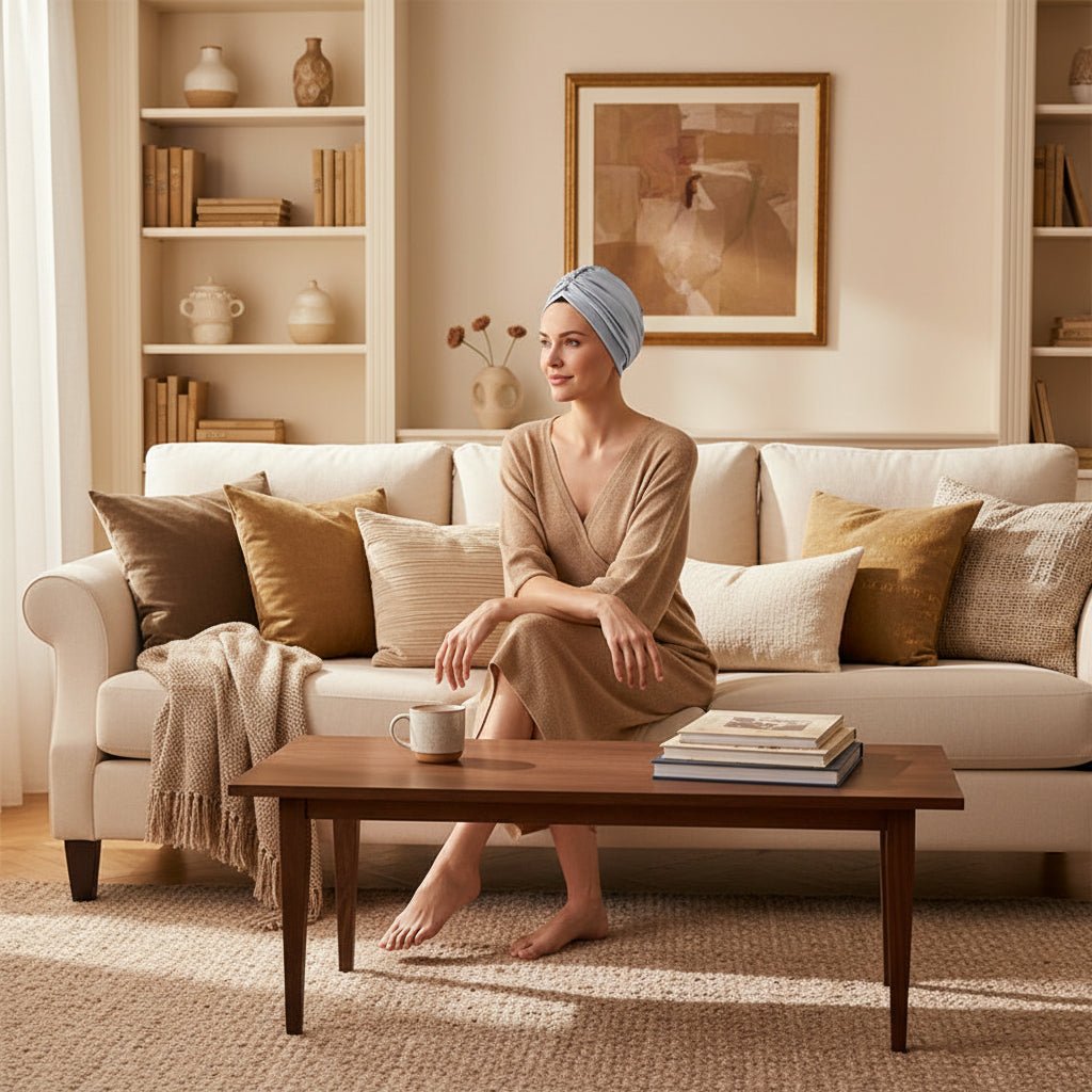 Elegante Damen Mütze aus Hochwertiger Milchseide - Stretch-Turban für Komfort und Stil 5