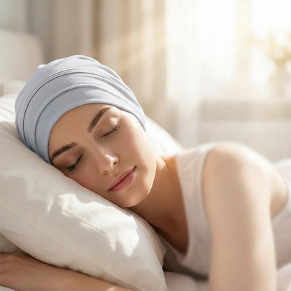Elegante Damen Mütze aus Hochwertiger Milchseide - Stretch-Turban für Komfort und Stil 7
