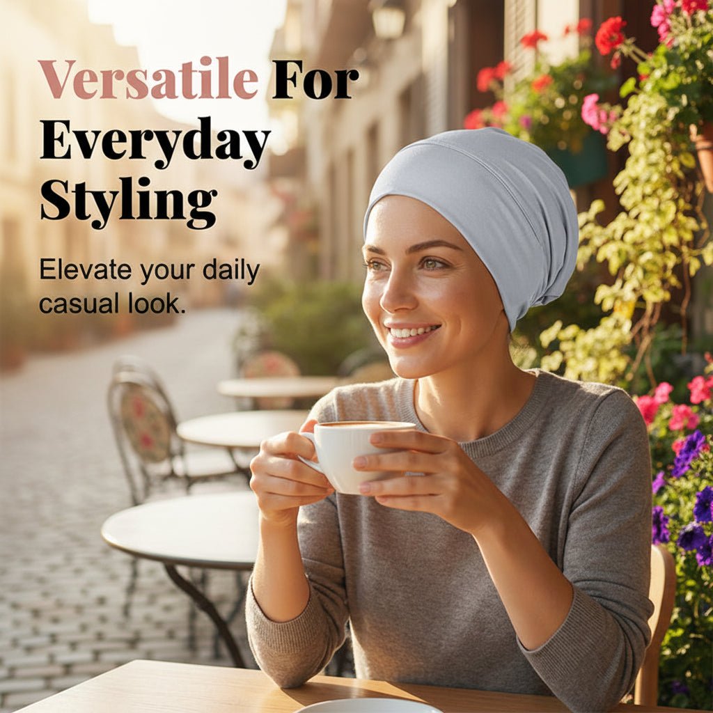 Elegante Damen Mütze aus Hochwertiger Milchseide - Stretch-Turban für Komfort und Stil 8