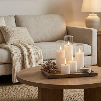 Elegante Flammenlose LED-Kerzen im 9er-Set mit Realistischem Flackern 3