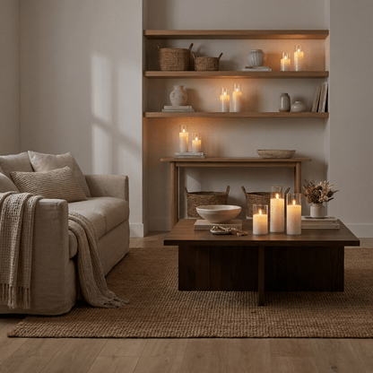 Elegante Flammenlose LED-Kerzen im 9er-Set mit Realistischem Flackern 4