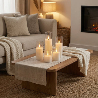 Elegante Flammenlose LED-Kerzen im 9er-Set mit Realistischem Flackern 6