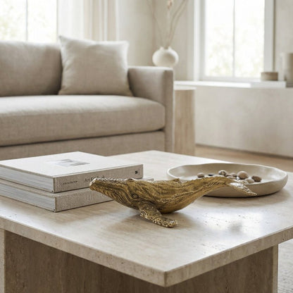 Elegante Messing Walskulptur - Handgefertigter Dekor für stilvolle Räume 0