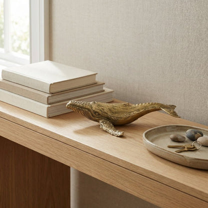 Elegante Messing Walskulptur - Handgefertigter Dekor für stilvolle Räume 5