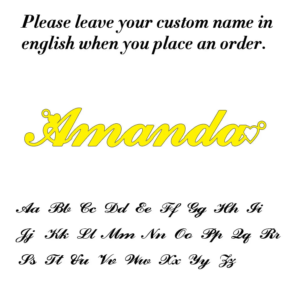 NOMELIA – Personalized Name Necklace made of Stainless Steel for Women