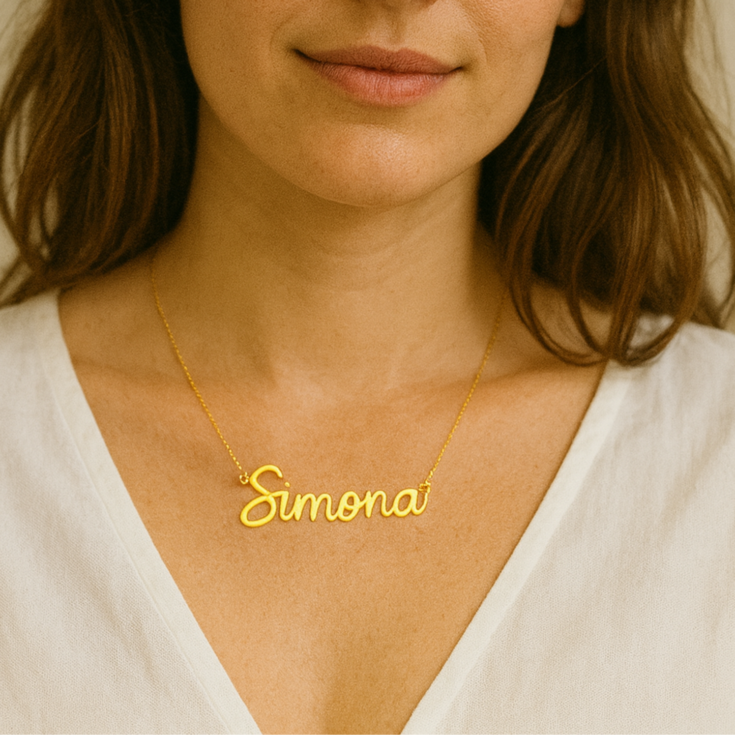 NOMELIA – Personalized Name Necklace made of Stainless Steel for Women