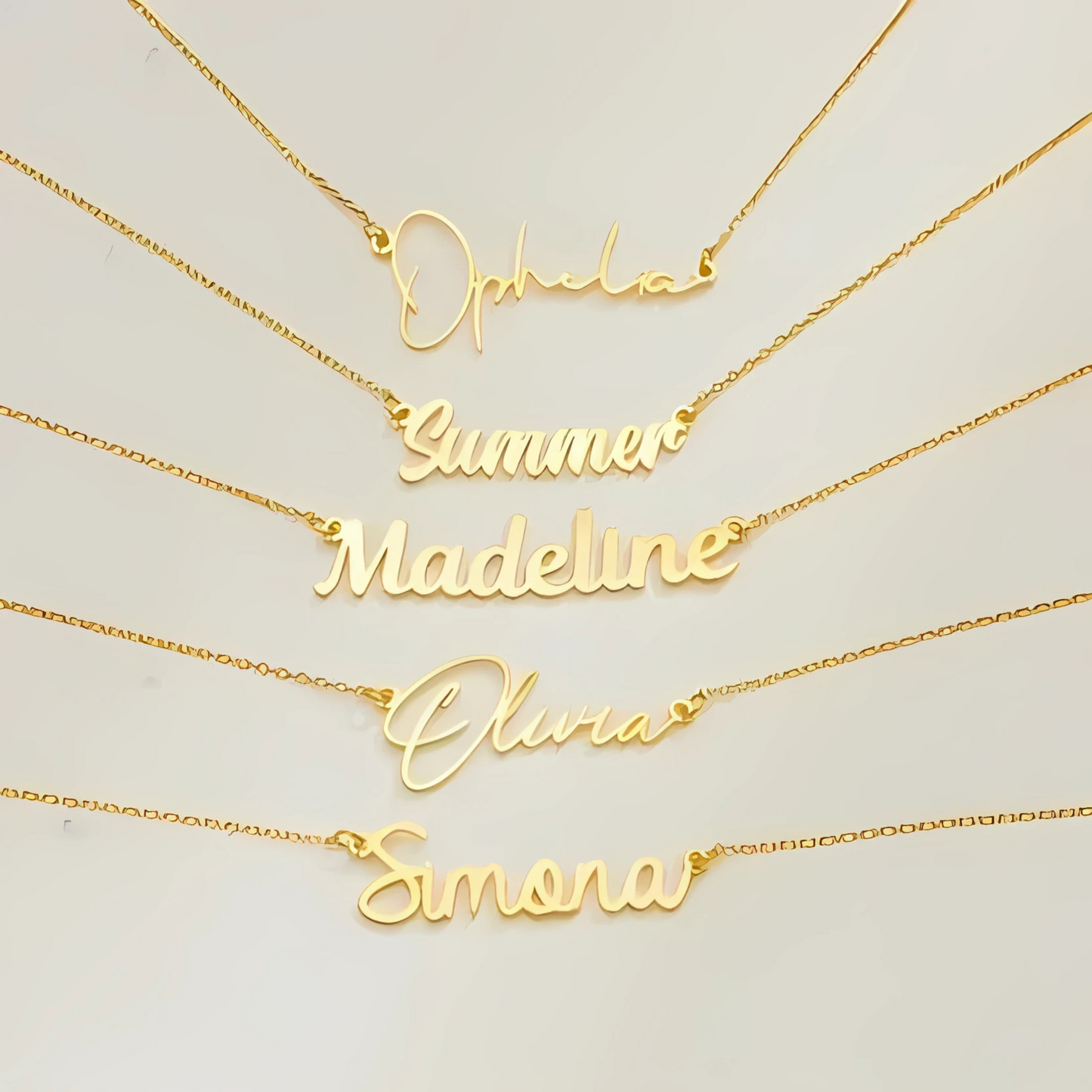 NOMELIA – Personalized Name Necklace made of Stainless Steel for Women