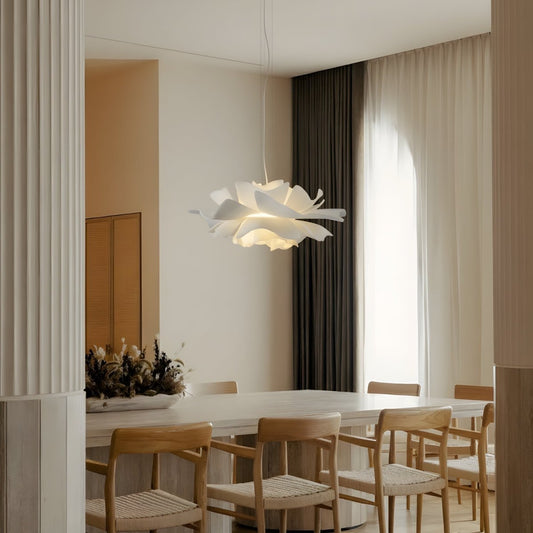 Elegante Pendelleuchte für Esstisch - Lotus Hängeleuchte mit Warmem Licht 2