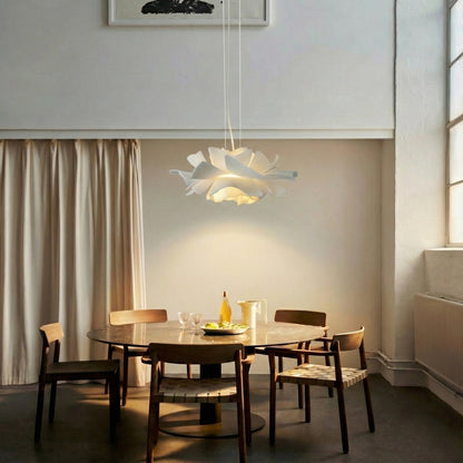 Elegante Pendelleuchte für Esstisch - Lotus Hängeleuchte mit Warmem Licht 3