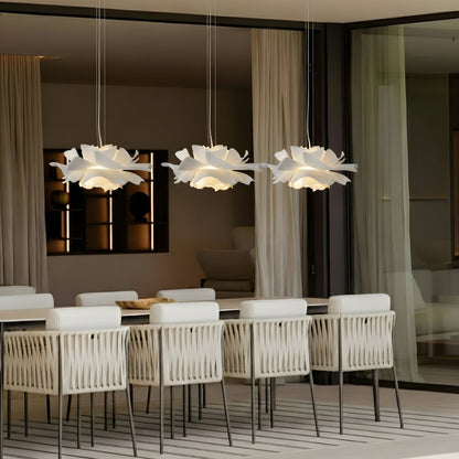 Elegante Pendelleuchte für Esstisch - Lotus Hängeleuchte mit Warmem Licht 4
