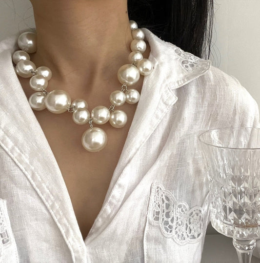 ELARA PEARL NECKLACE - Un collier de perles à couper le souffle pour une élégance intemporelle