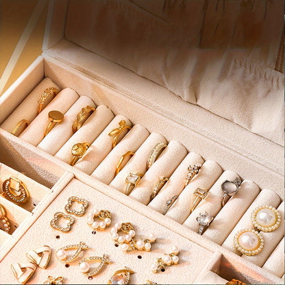ELEGANCE JEWELRY BOX - Elegant leather jewellery box for stylish storage