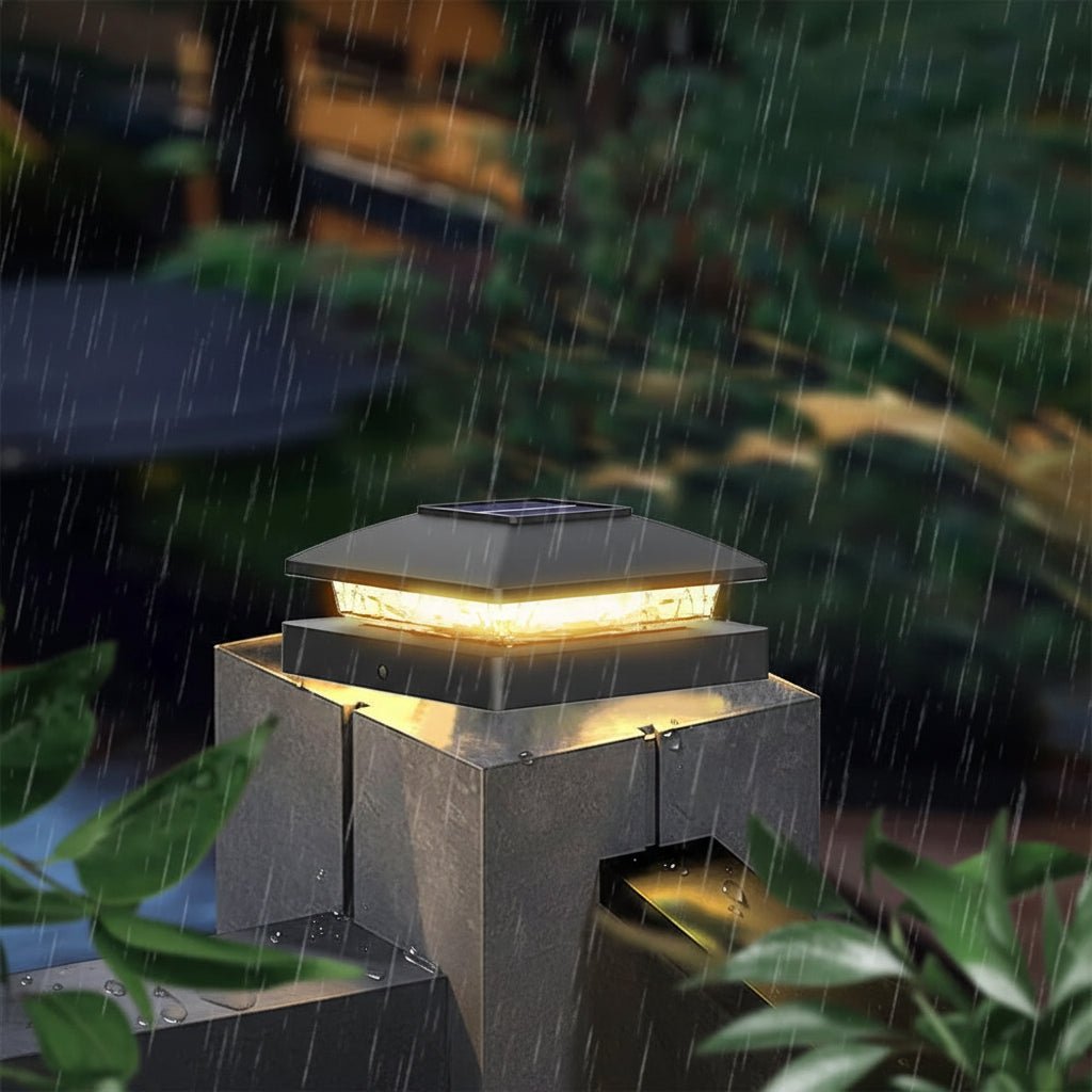 Elegante Solar-Pfostenkappenlichter – 6 Stück Warmweiße LED für Garten & Veranda 4