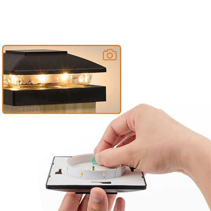 Elegante Solar-Pfostenkappenlichter – 6 Stück Warmweiße LED für Garten & Veranda 5