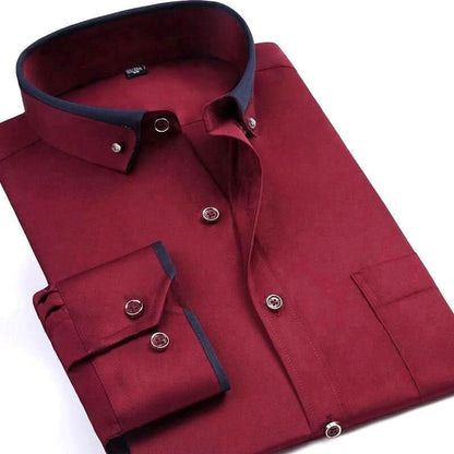 GENTLEFORM SHIRT - Elegante camicia a maniche lunghe da uomo con comfort e stile