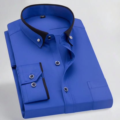 GENTLEFORM SHIRT - Elegante camicia a maniche lunghe da uomo con comfort e stile