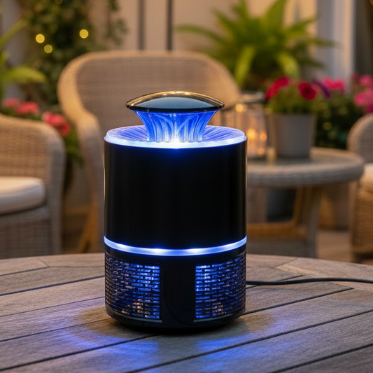 MosquiTrap - Lampada antizanzare UV silenziosa con USB e sistema antiurto