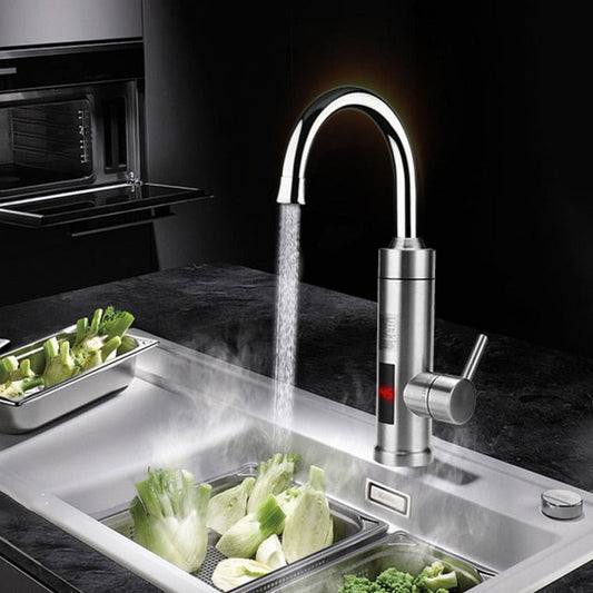 Grifo de cocina HEATFLOW – Grifo eléctrico de cocina con agua caliente y fría directa al instante pulsando un botón
