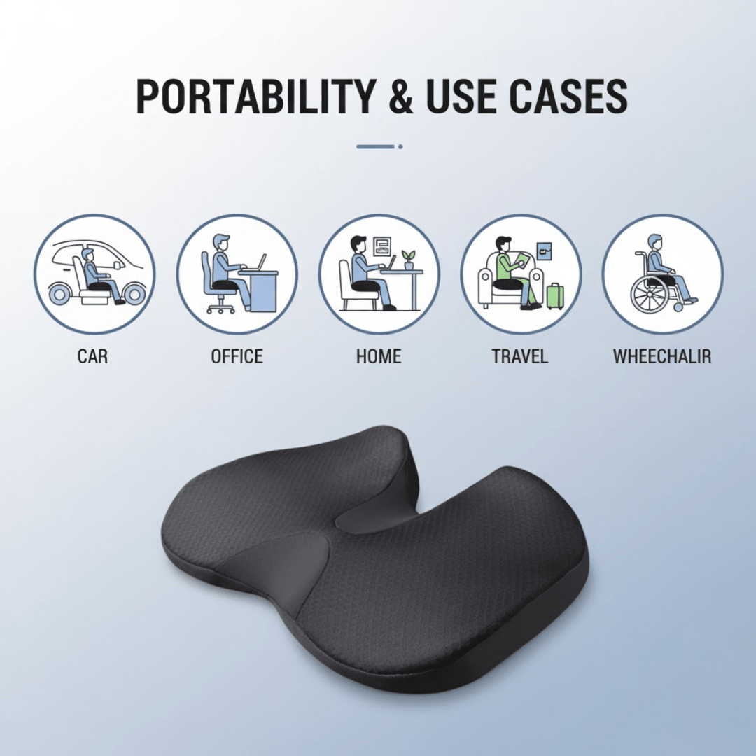 ErgoSit - Ergonomisches Sitzkissen für Schmerzlinderung und Stuhlkomfort 5