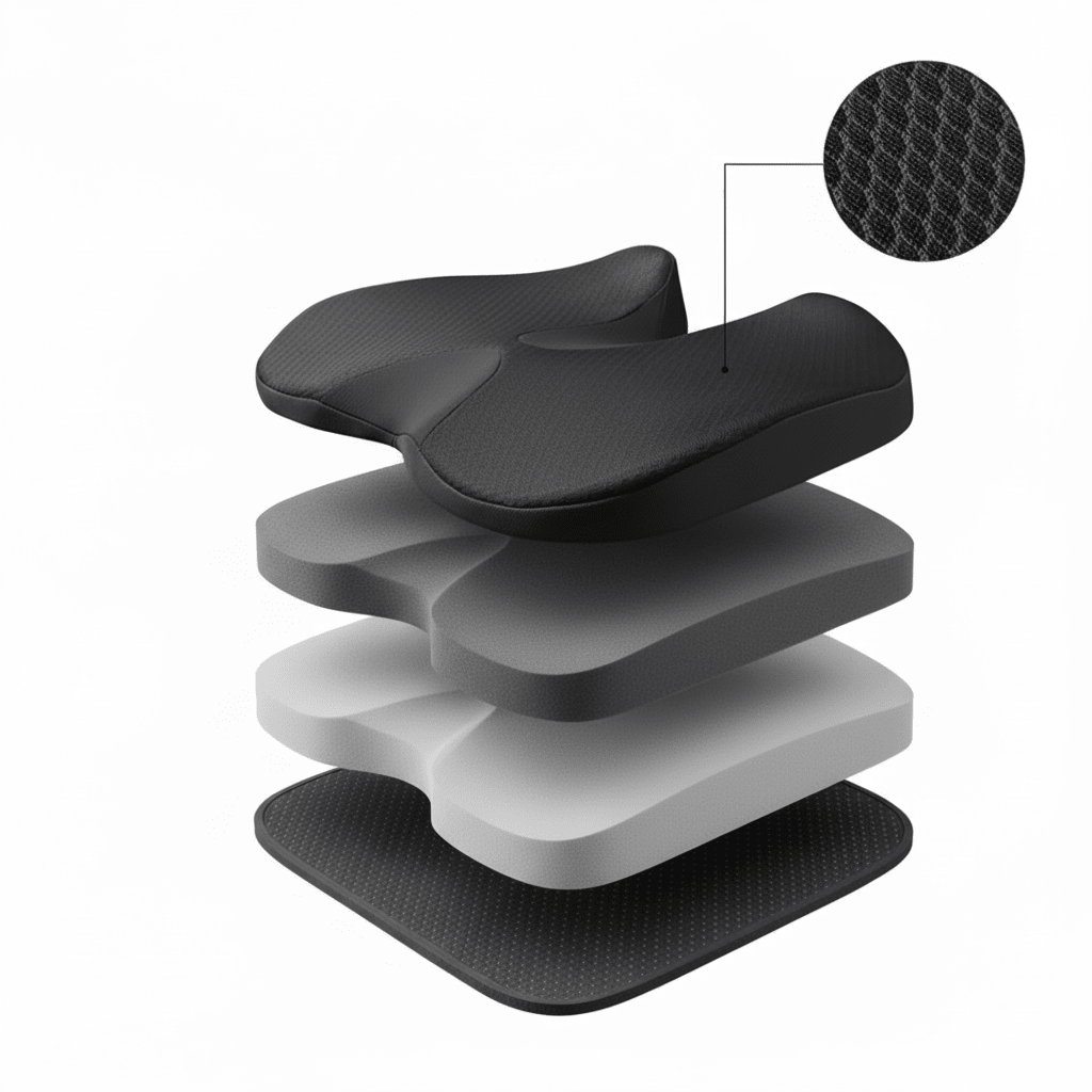 ErgoSit - Ergonomisches Sitzkissen für Schmerzlinderung und Stuhlkomfort 6