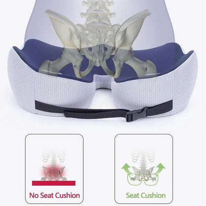 Ergocomfort Sitzkissen - Ergonomisches Stuhlkissen aus Memory-Schaum für Steißbeinunterstützung 4