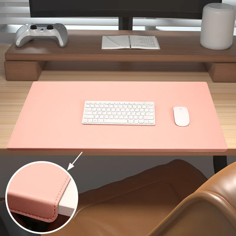 DeskComfort – Ergonomische PU-Leder Schreibtischunterlage mit Handgelenkstütze