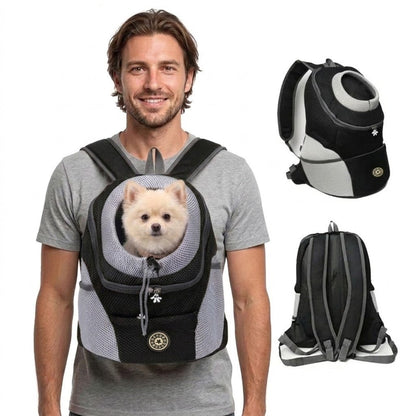 Ergonomischer Hundetragerucksack Mit Polsterung, Verstellbaren Gurten & Seitentaschen 4