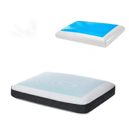 Ergonomisches Gel-Kühlkissen aus Bambuskohle & Memory-Schaum für Optimalen Schlaf 1