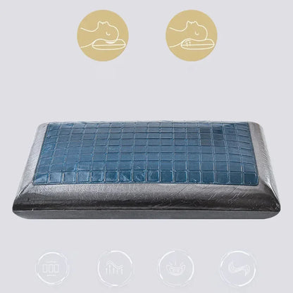 Ergonomisches Gel-Kühlkissen aus Bambuskohle & Memory-Schaum für Optimalen Schlaf 3