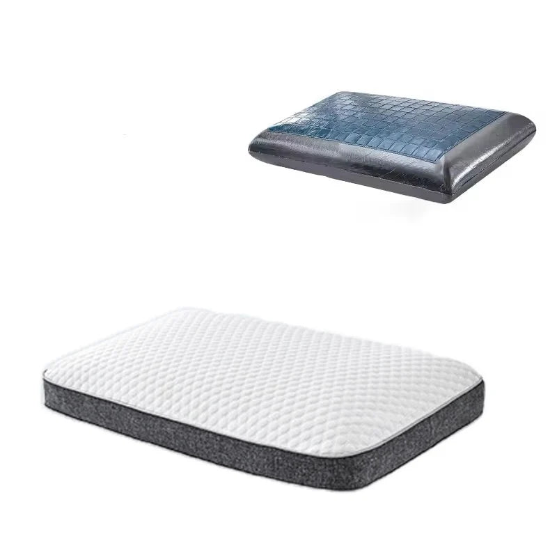 Ergonomisches Gel-Kühlkissen aus Bambuskohle & Memory-Schaum für Optimalen Schlaf 6
