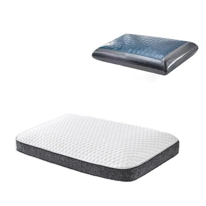 Ergonomisches Gel-Kühlkissen aus Bambuskohle & Memory-Schaum für Optimalen Schlaf 6