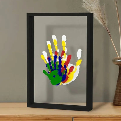 Erinnerungsrahmen „Kleine Hände“ | Halten Sie Hand- und Fußabdrücke von Babys fest | Sicherer Erinnerungsrahmen aus Ton | Montessori-Kinderzimmerdekor 1
