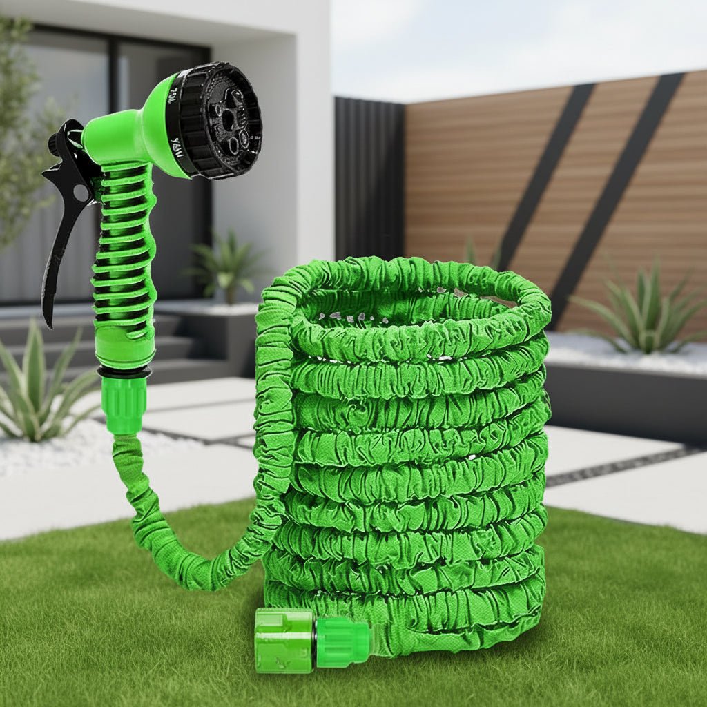 Erweiterbarer Gartenschlauch Flexibel mit 7 Sprühfunktionen – Hochdruck Wasserschlauch 60m 0