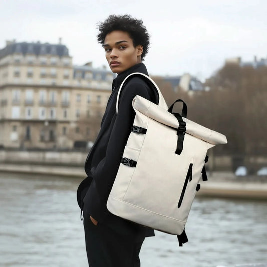 ROLLTRAIL - Sac à dos extensible à roulettes avec compartiment pour ordinateur portable & grand volume