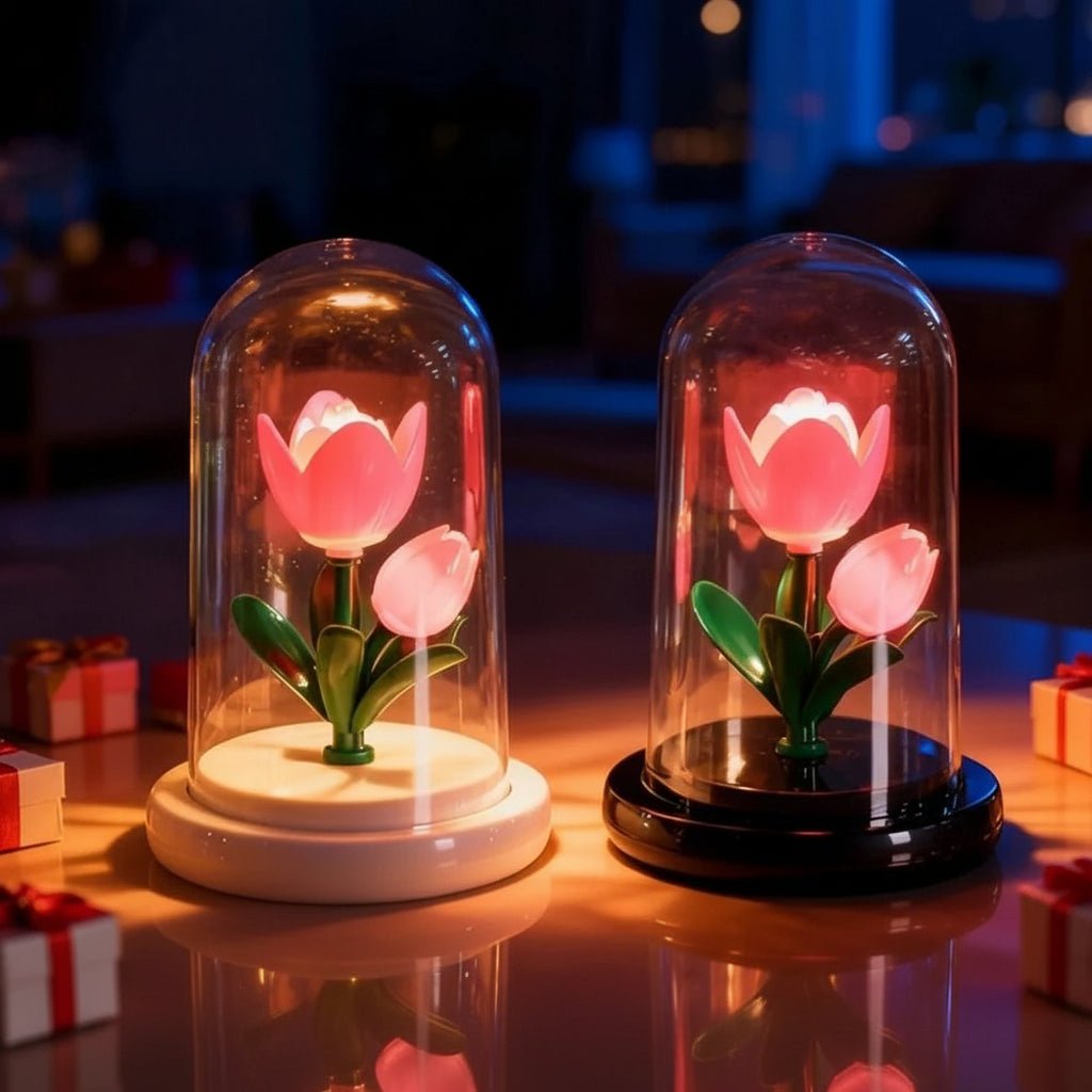 Ewige Tulpenlampe - Romantische Tischlampe mit LED für Hochzeiten und Dekoration 0