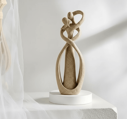 ETERNAL EMBRACE - Abstract sculpture as a symbol of timeless love