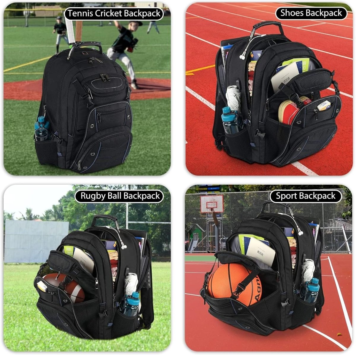 Extragroßer Reiserucksack 55L mit USB-Ladeanschluss & RFID-Schutz für Reisen 2