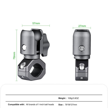 GRIPMOUNT PRO - CNC aluminium handlebar mount for 1-inch ball heads (22-32 mm)