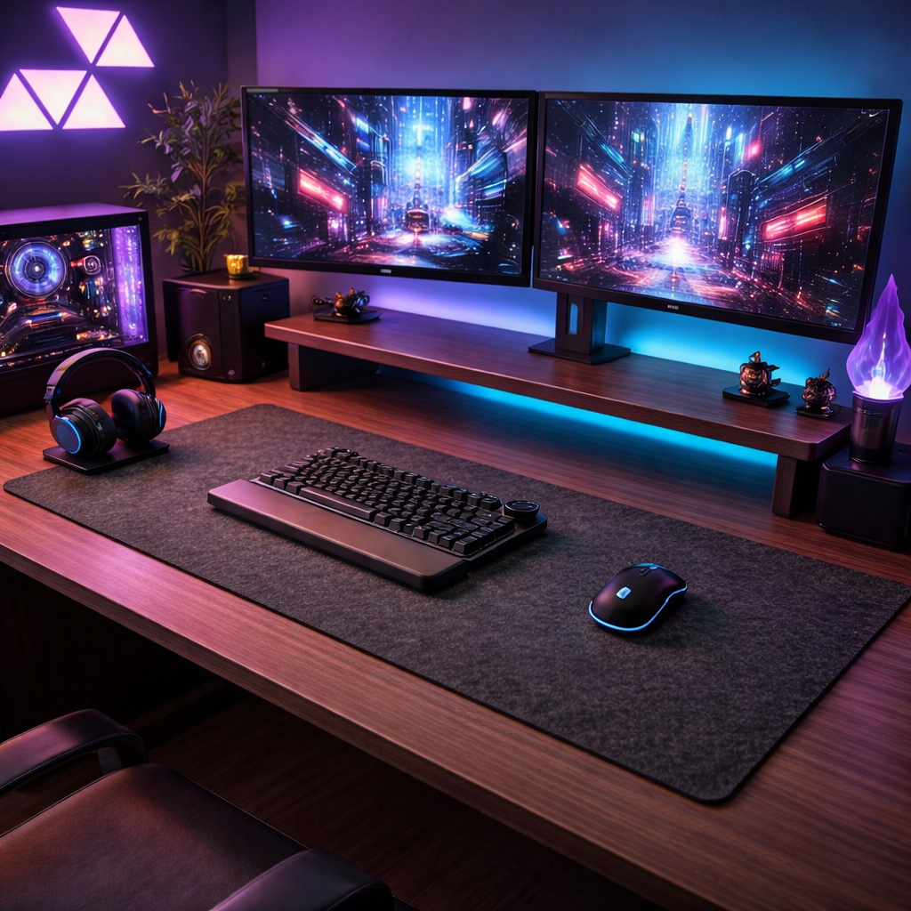 FELTLUX – Schreibtischunterlage aus Wollfilz für reibungsloses Arbeiten und Oberflächenschutz 0