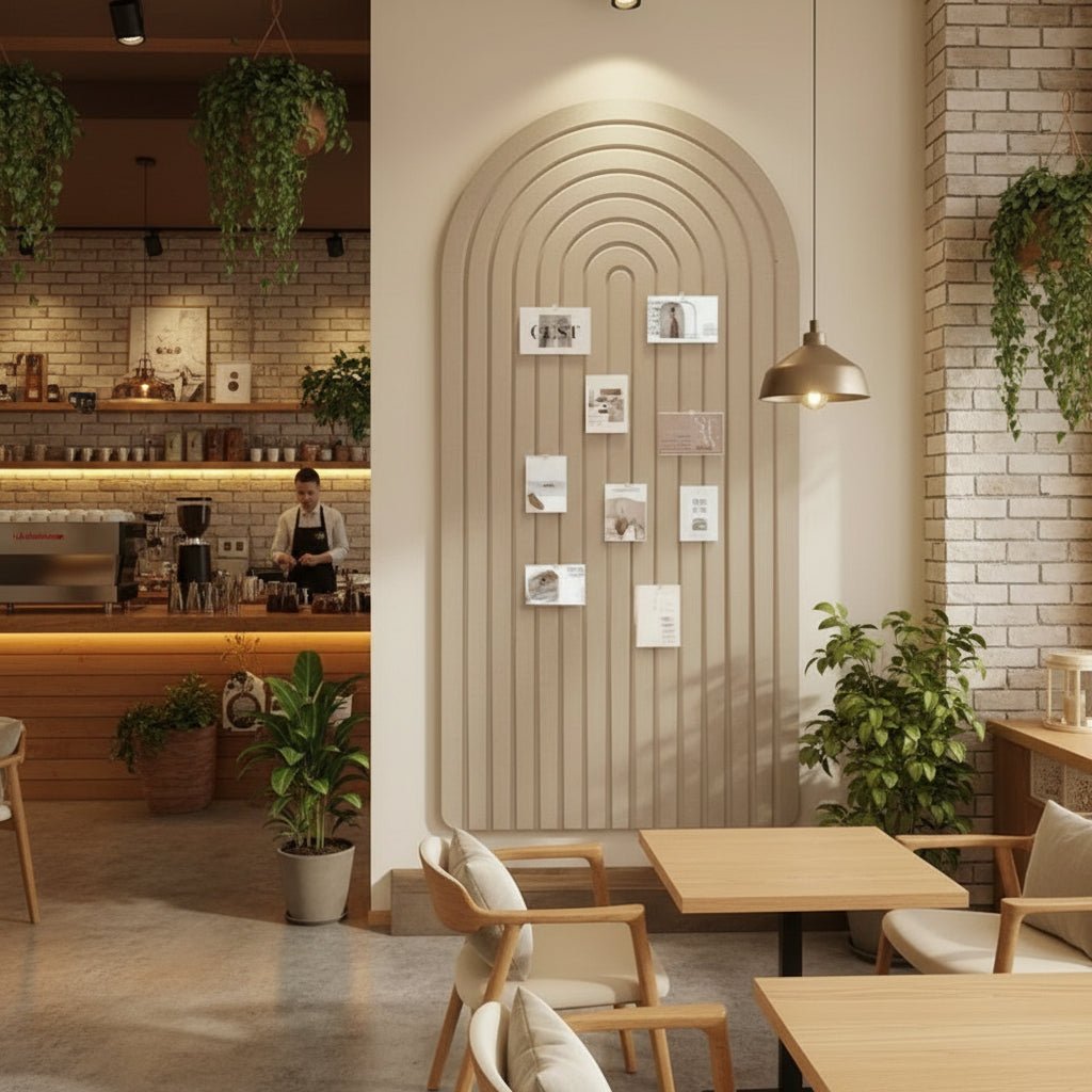 FELTWAVE – Gebogene Filz-Pinnwand für stilvolle Wanddekoration und Organisation 1