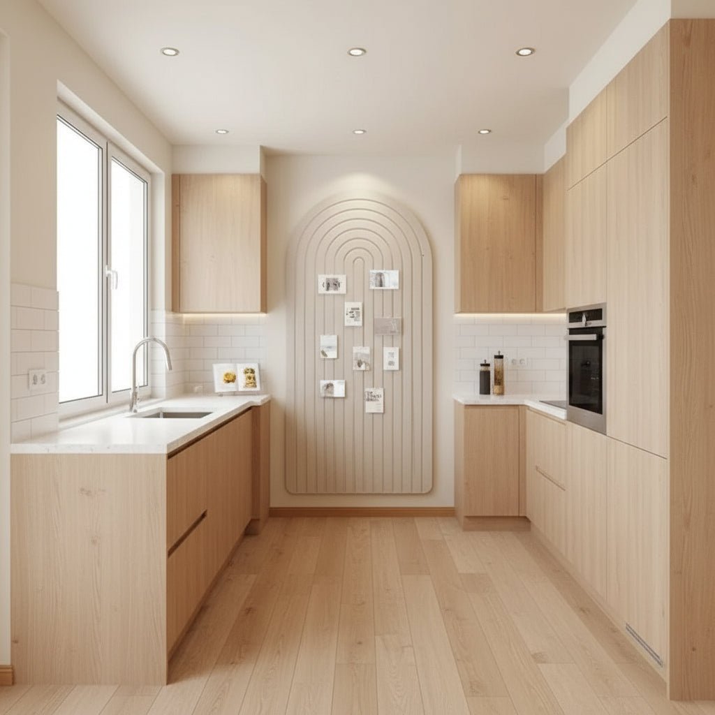 FELTWAVE – Gebogene Filz-Pinnwand für stilvolle Wanddekoration und Organisation 3