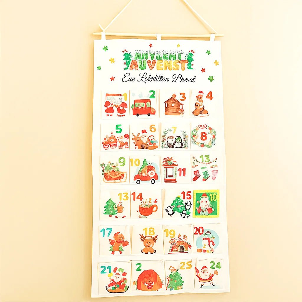 FESTICARFT – DIY-Adventskalender aus Stoff mit 24 Taschen für den Countdown bis Weihnachten 1