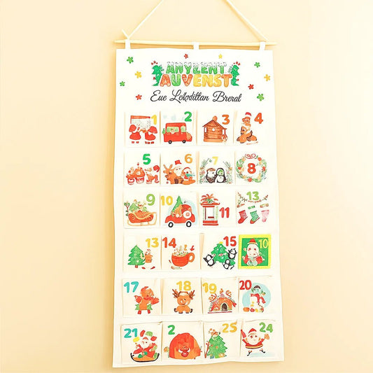 FESTICARFT – DIY-Adventskalender aus Stoff mit 24 Taschen für den Countdown bis Weihnachten 1