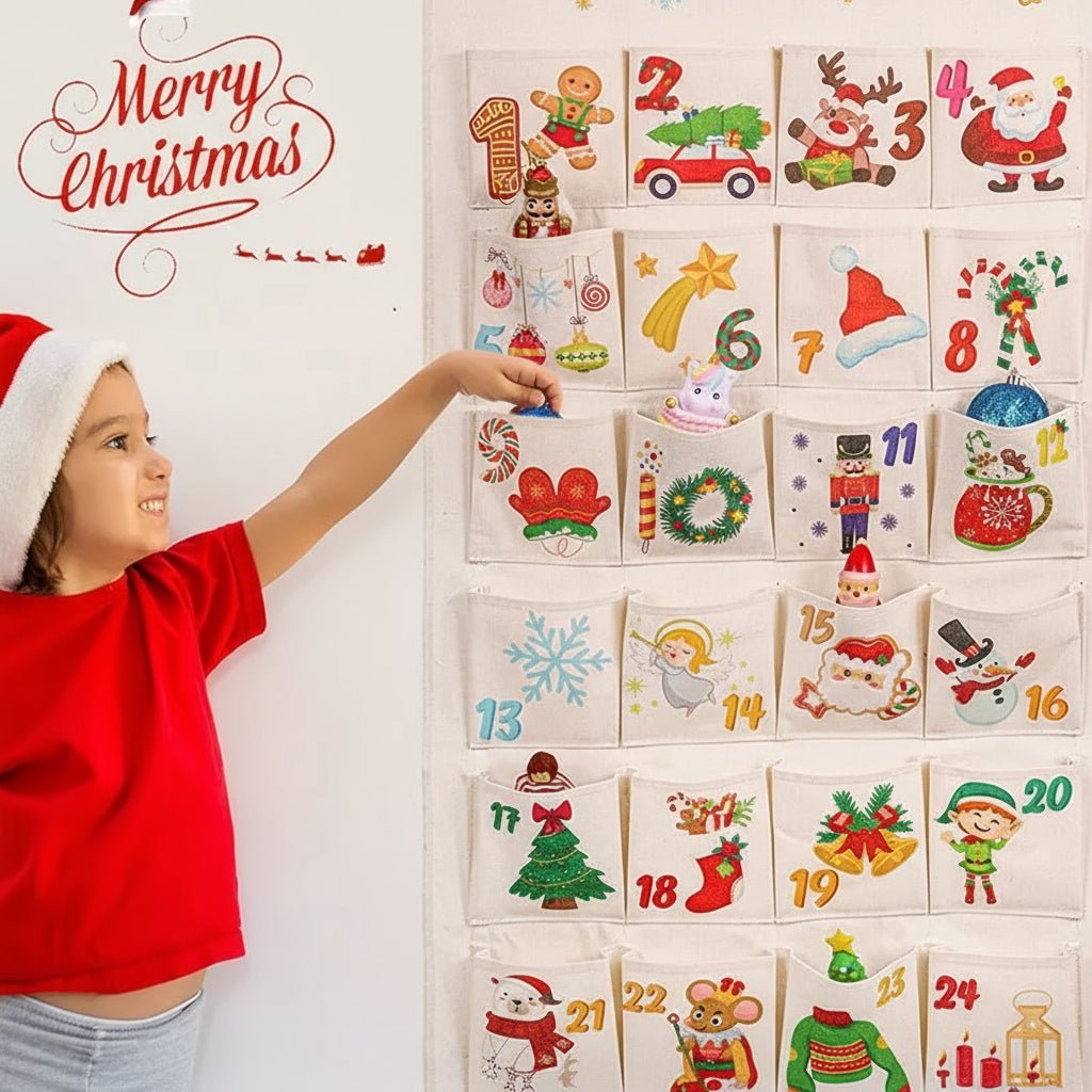 FESTICARFT – DIY-Adventskalender aus Stoff mit 24 Taschen für den Countdown bis Weihnachten 4