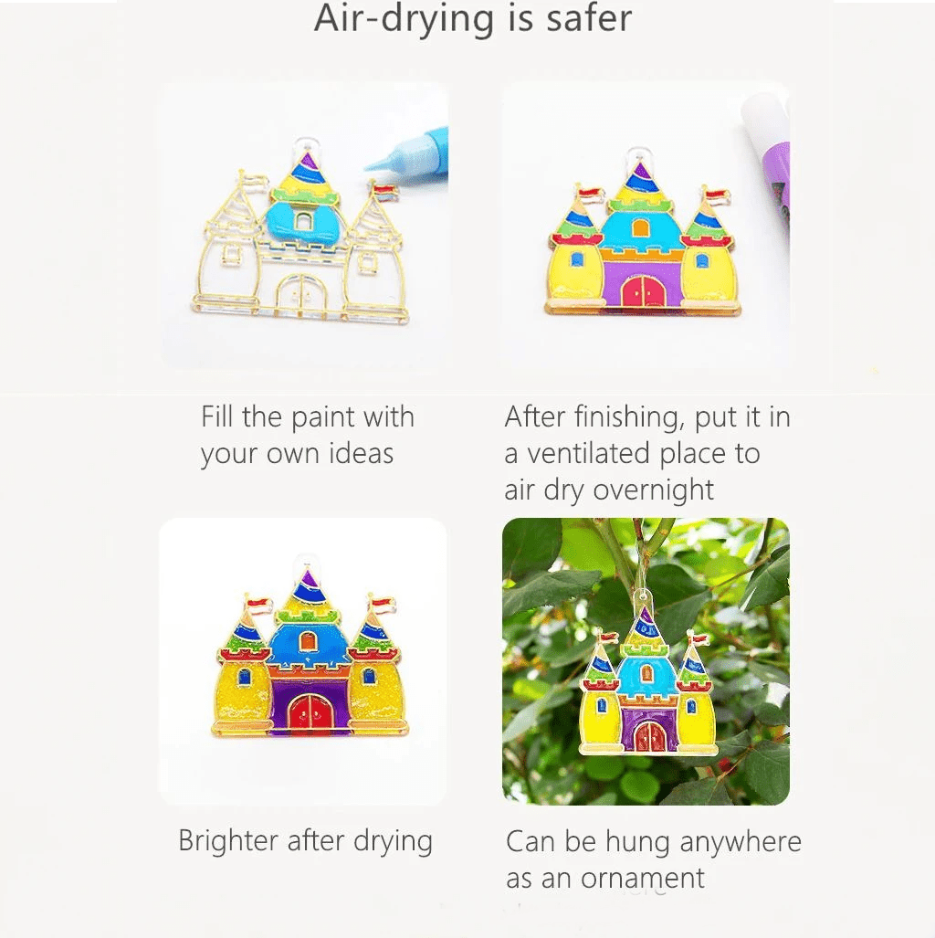 FESTIGLASS – DIY Weihnachts-Glasmalerei-Set für Kinder & Erwachsene 3