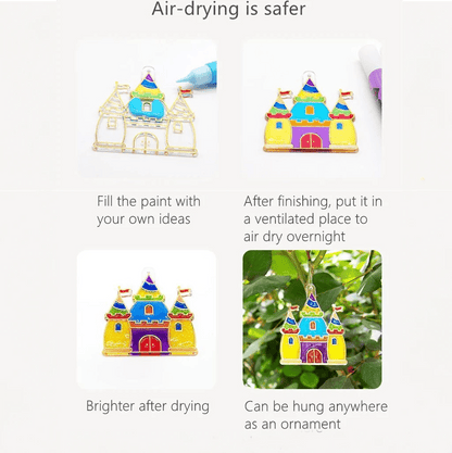 FESTIGLASS – DIY Weihnachts-Glasmalerei-Set für Kinder & Erwachsene 3