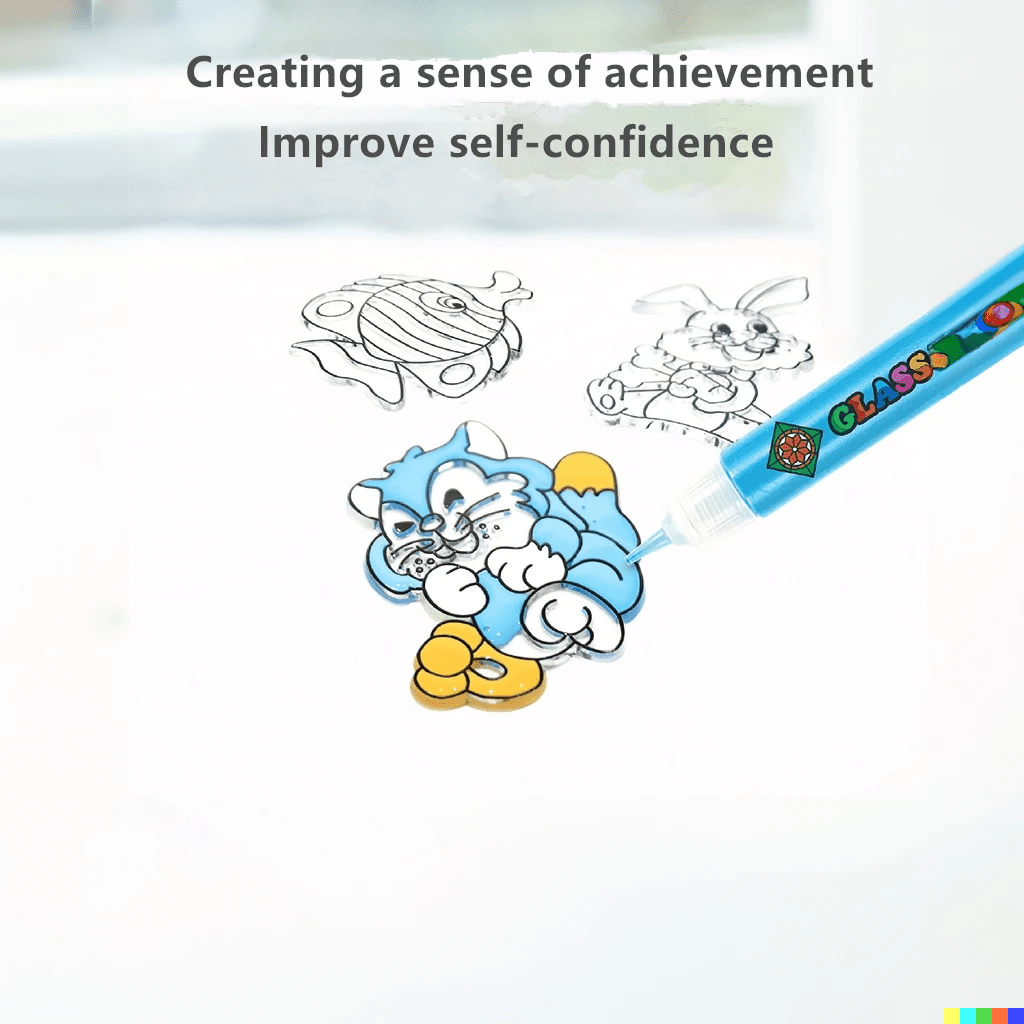 FESTIGLASS – DIY Weihnachts-Glasmalerei-Set für Kinder & Erwachsene 4