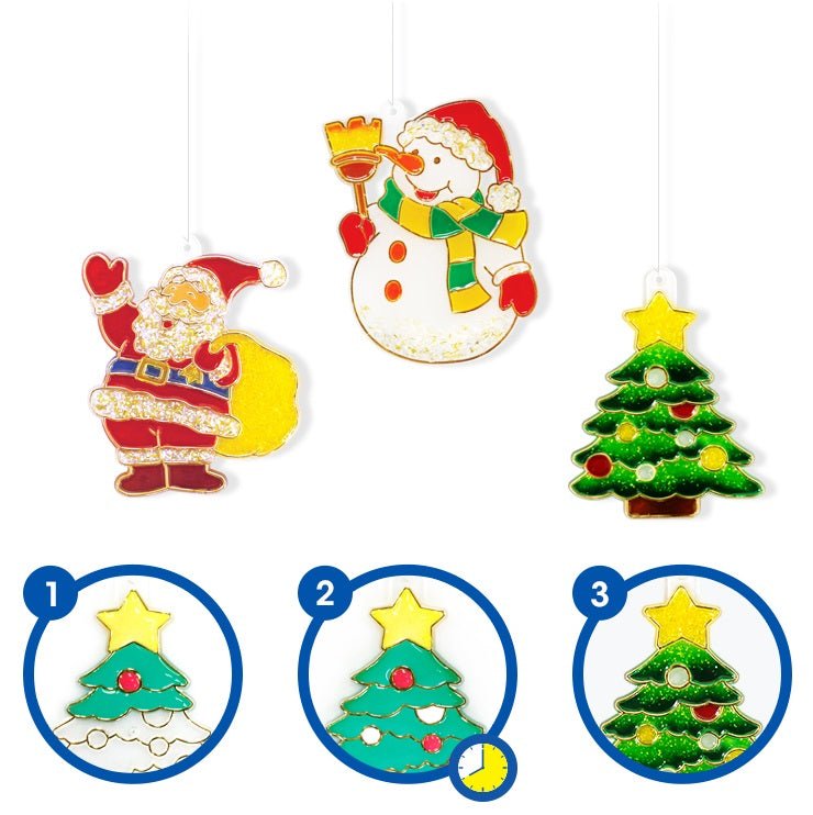 FESTIGLASS – DIY Weihnachts-Glasmalerei-Set für Kinder & Erwachsene 6